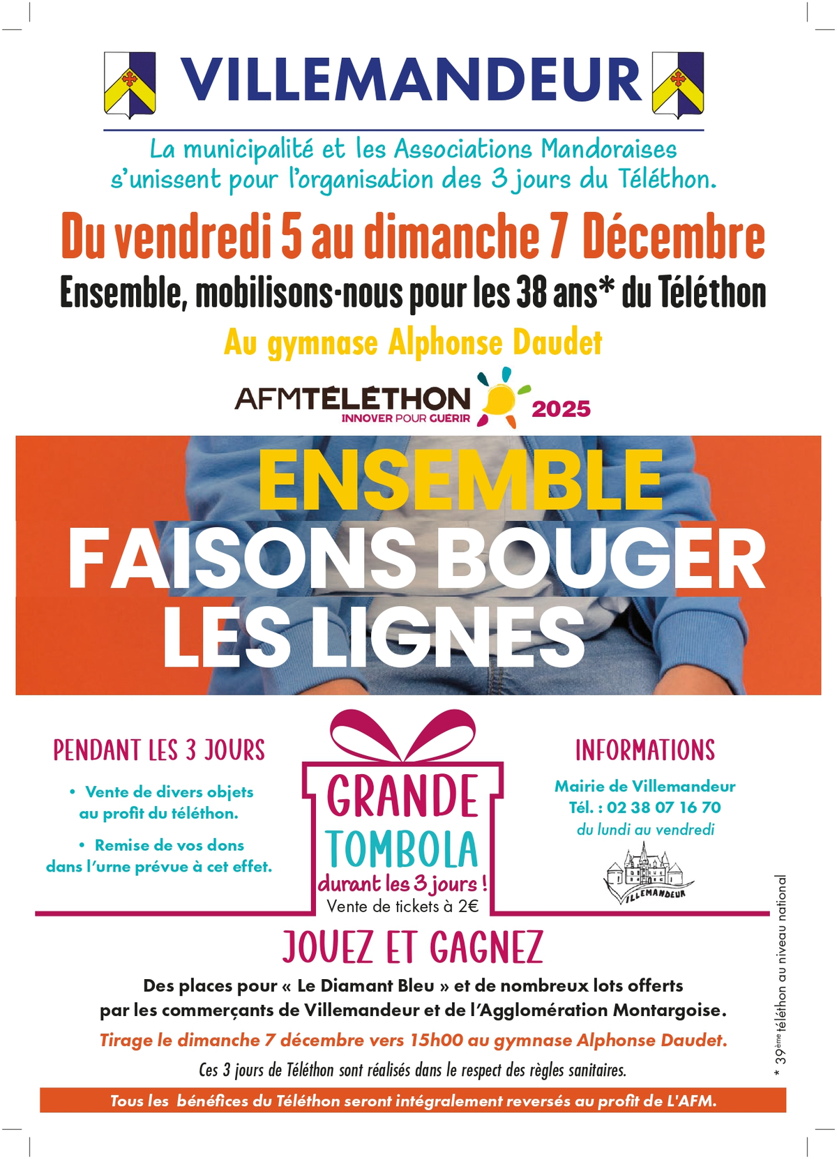 Organisation des 3 jours de Téléthon