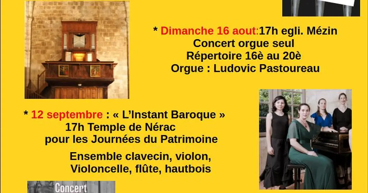 Orgues en Albret - Concert "orgue seul"