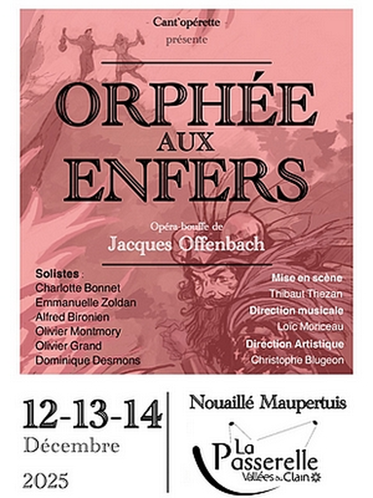 Orphée aux enfers, opéra bouffe Offenbach par Cantopérette