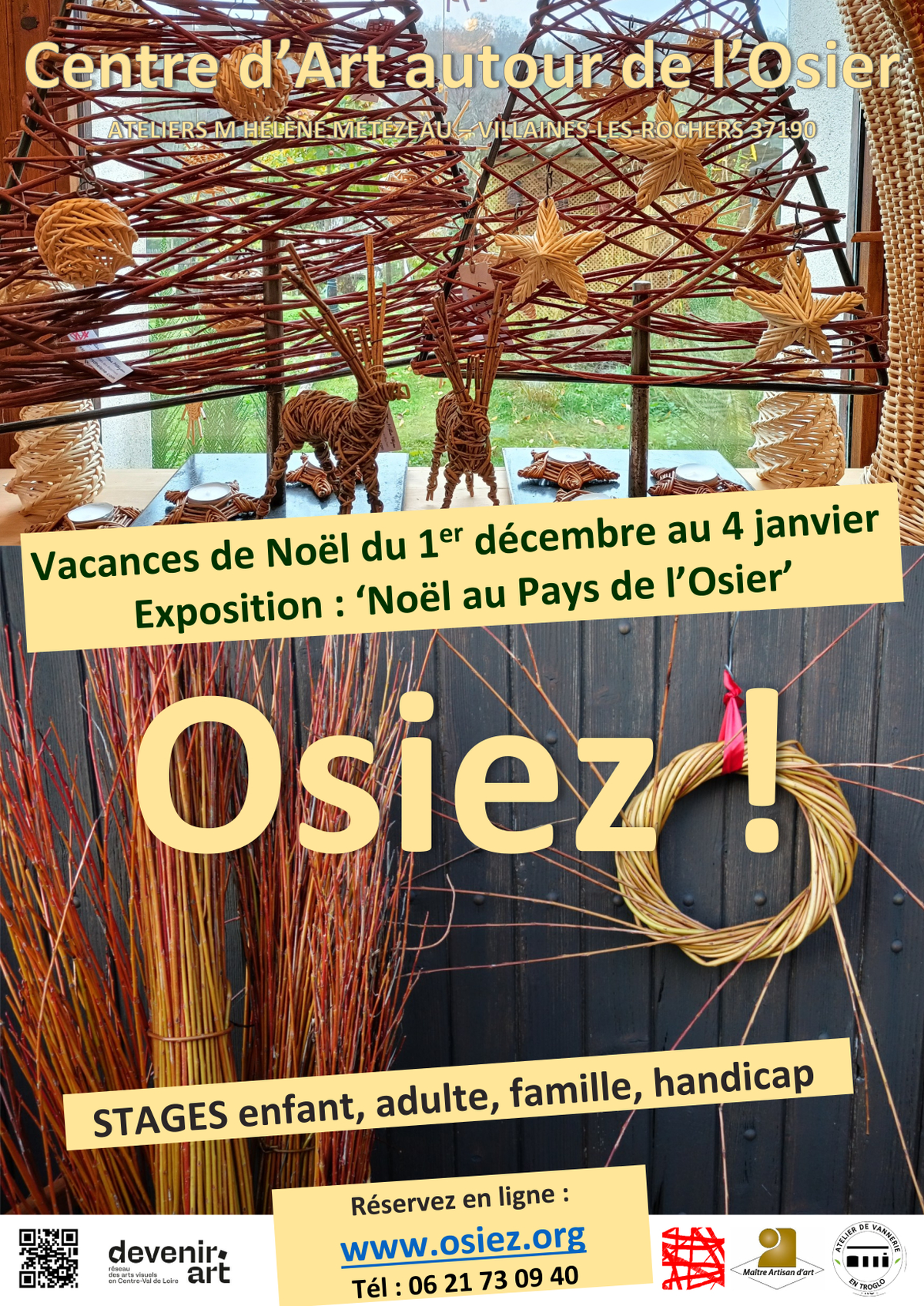 OSIEZ ! Visite et atelier osier créatif à partir de 3 ans