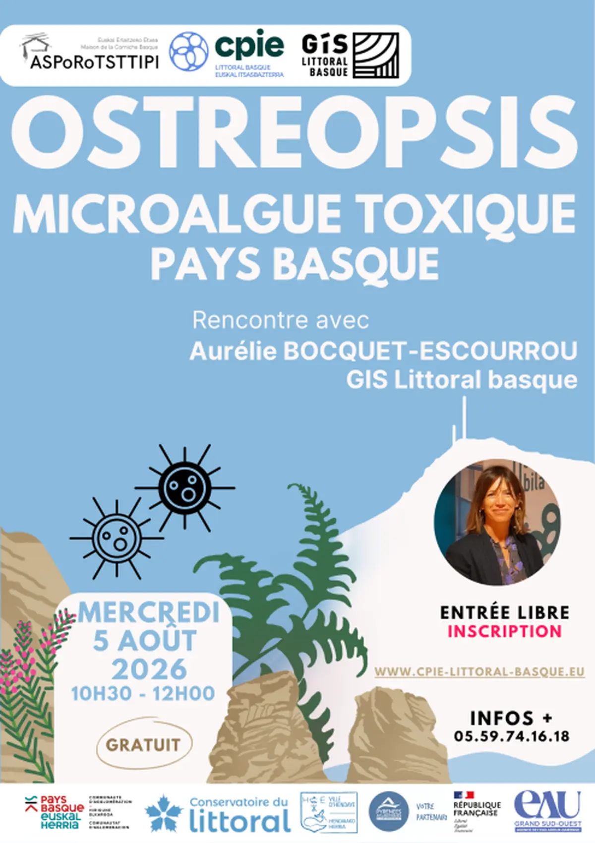 Ostréopsis : microalgue toxique en Pays Basque - Rencontre avec Aurélie Bocquet-Escourrou