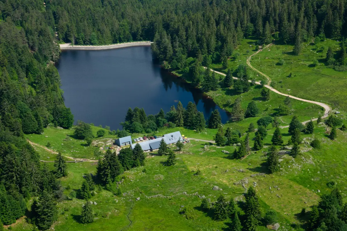 Le lac Noir dans le massif vosgien 