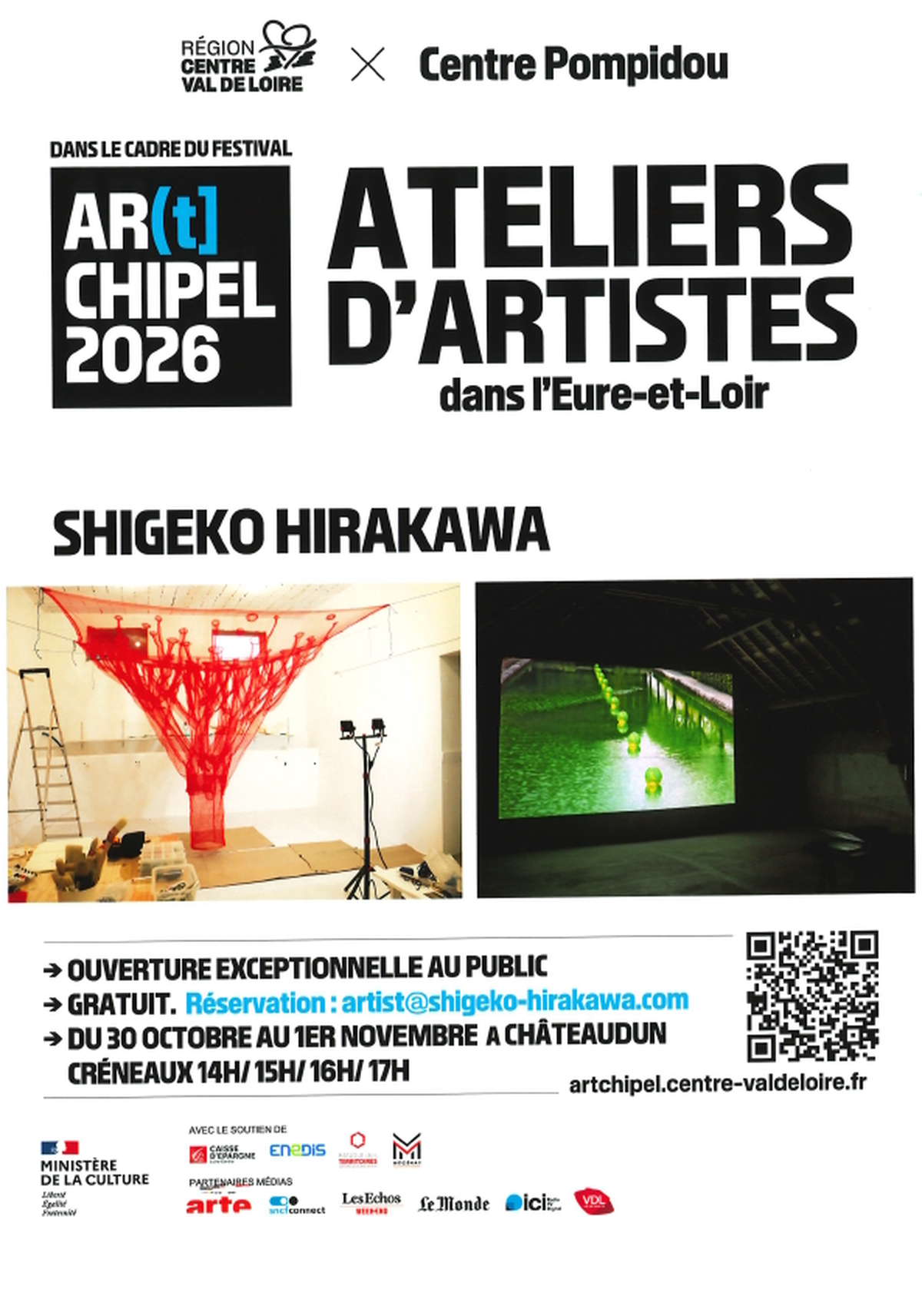 Ouverture d'un atelier d'artiste - Shigeko Hirakawa