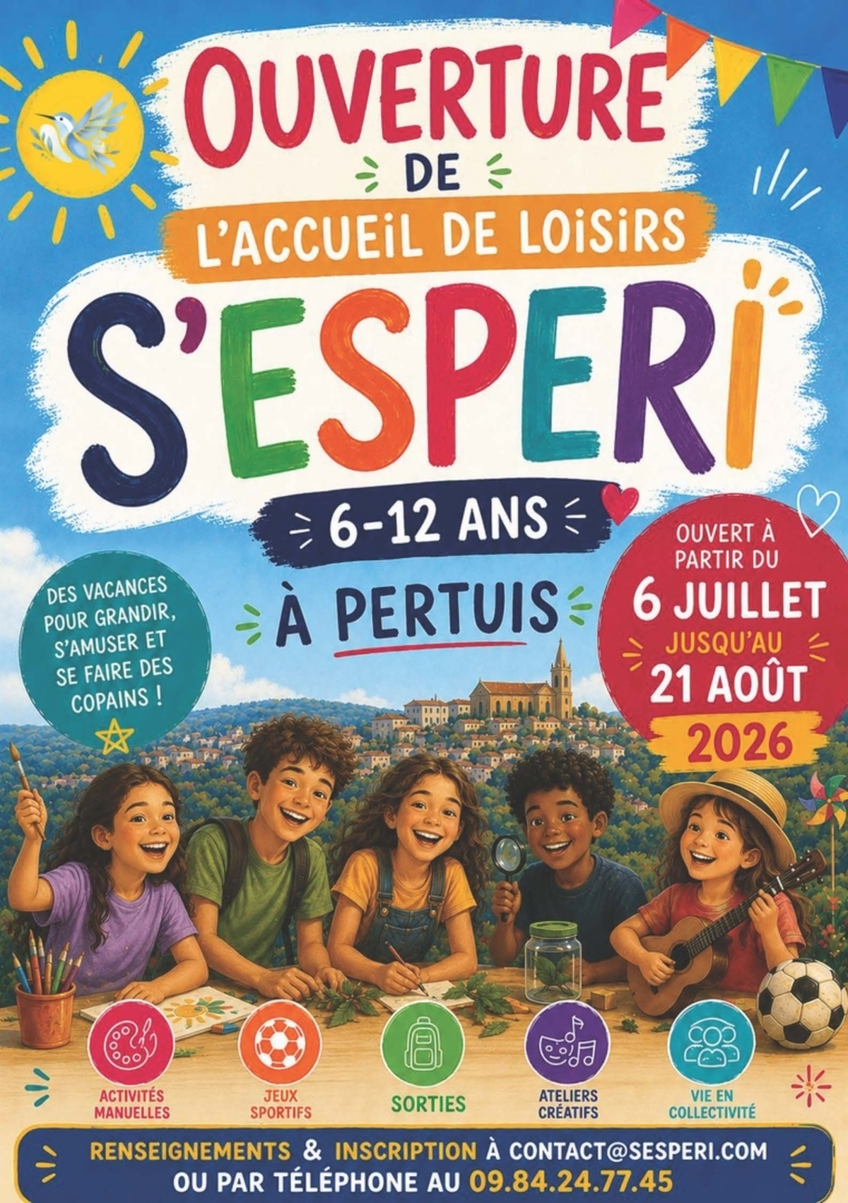 Ouverture de l'accueil de loisirs s'esperi