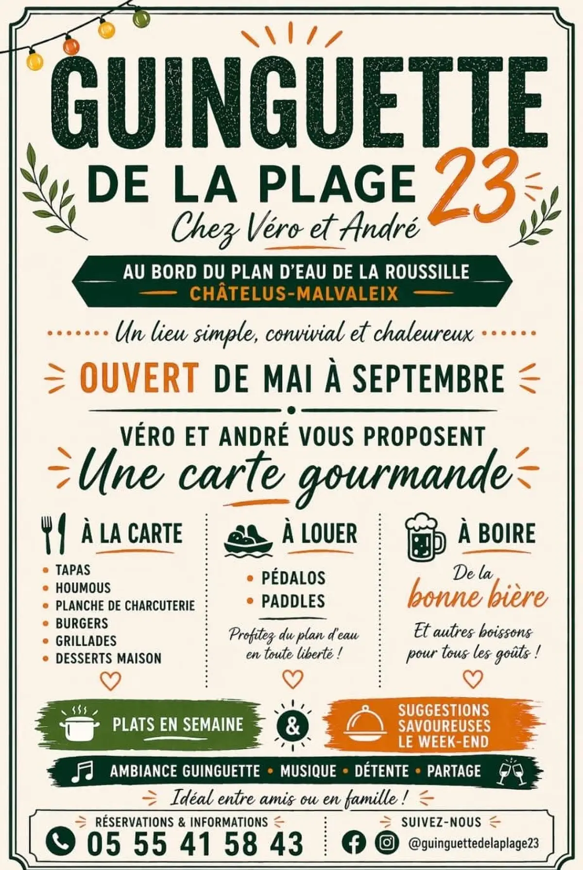 Ouverture de la Guinguette