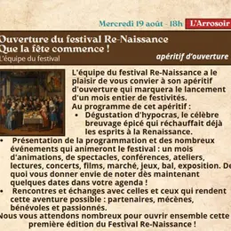 Ouverture du festival Re-Naissance à Figeac