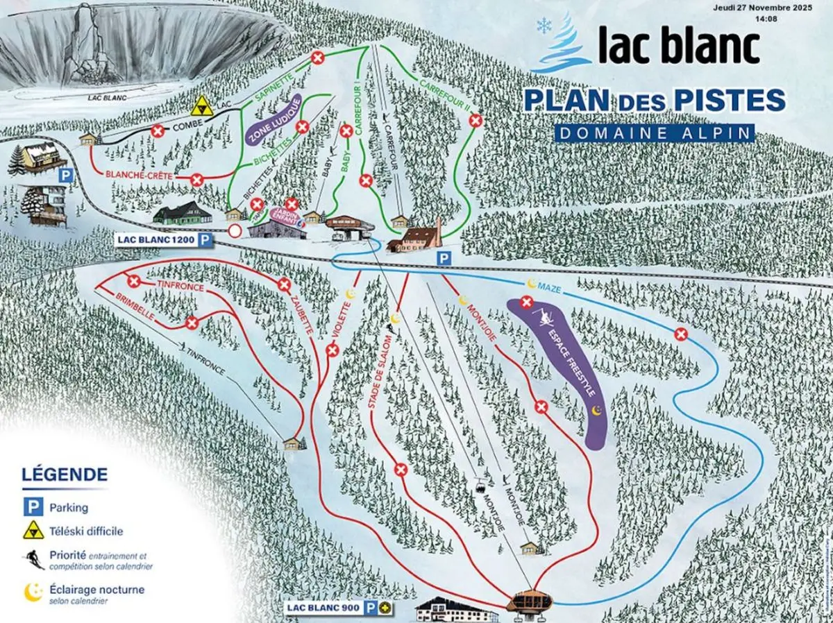 Plan des pistes 