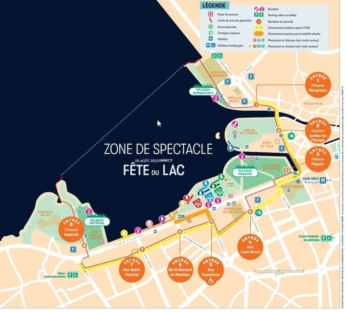 Fête du Lac 2026 à Annecy : plans et places