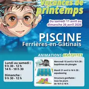 Ouverture vacances de printemps : piscine de Ferrières