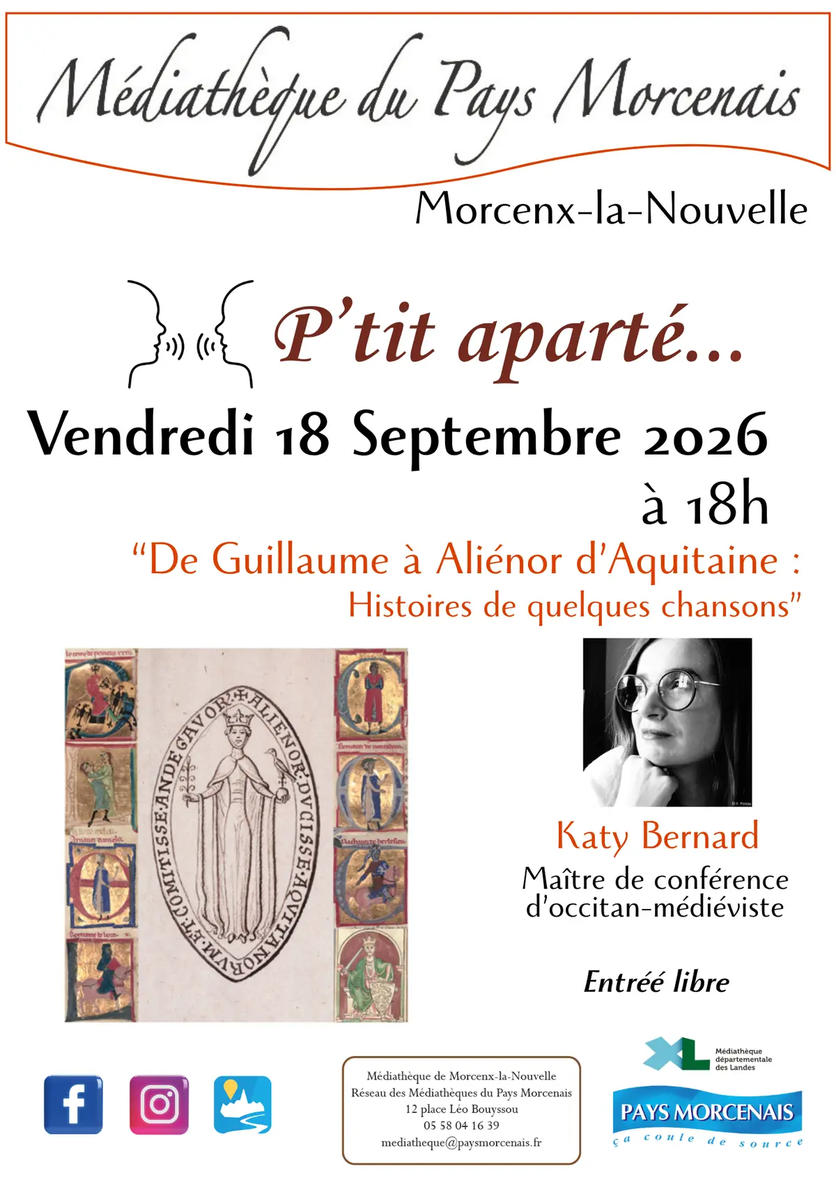 P'tit aparté... De Guillaume à Aliénor d'Aquitaine