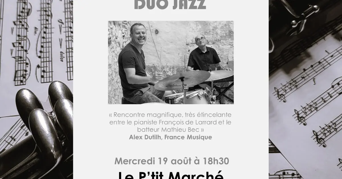 P'tit marché du mercredis : Concert de Bec & Ongles (duo jazz) au P'tit Marché