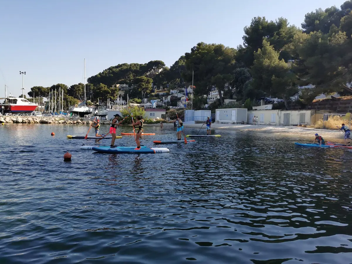Paddle sur l'étang de Berre