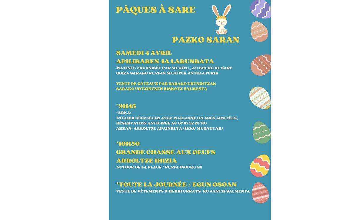 Pâques à Sare
