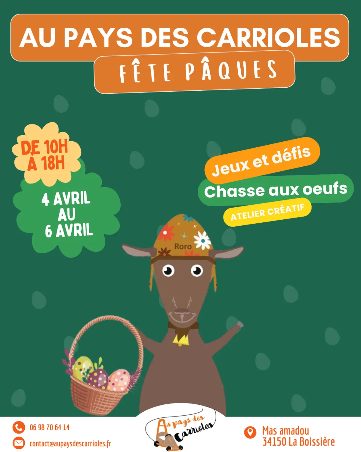 Pâques Arrive Au Pays Des Carrioles !