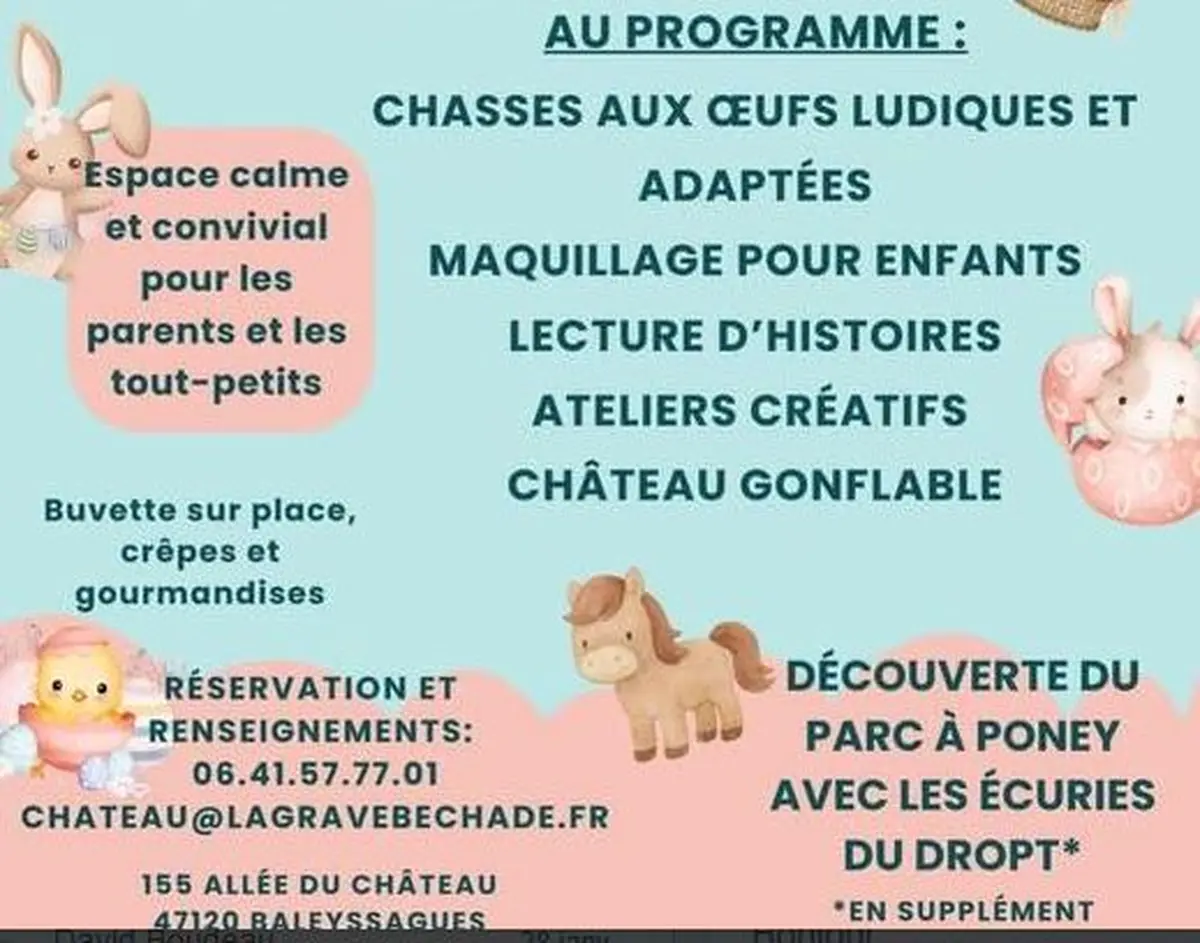Pâques au château la Grave Béchade
