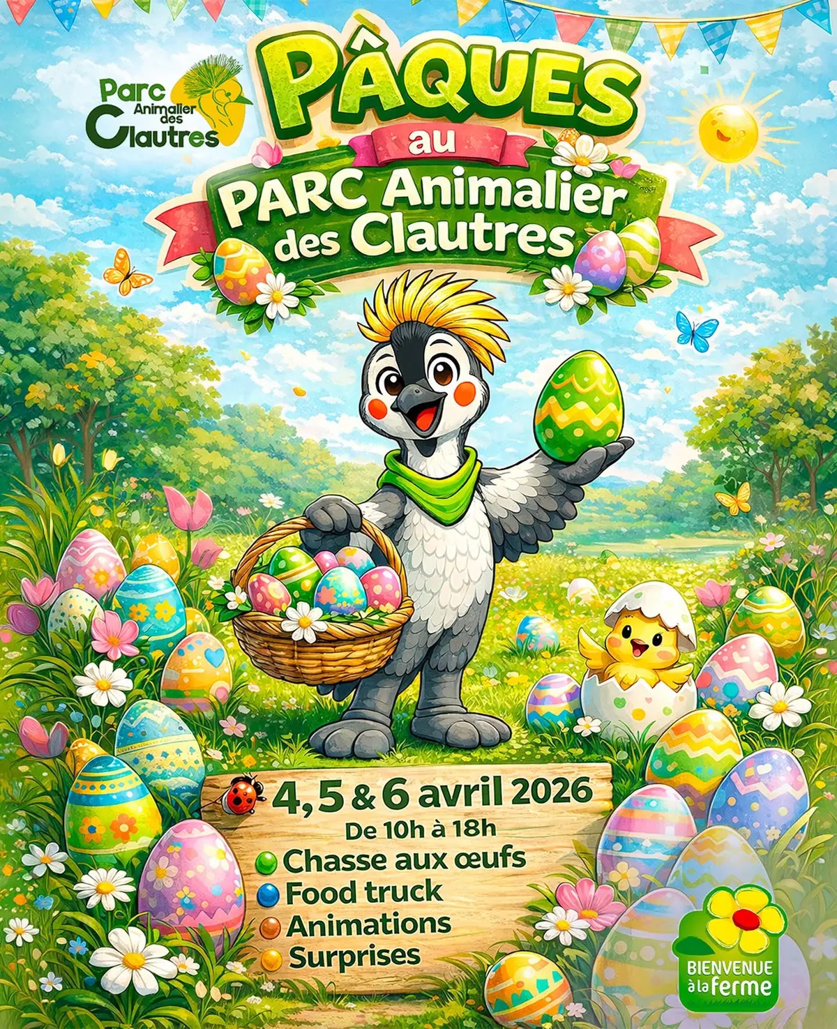Pâques au parc animalier des Clautres