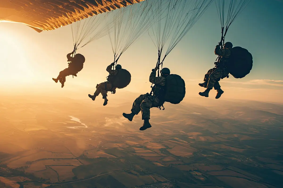 Parachutages à Omaha Beach