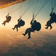 Parachutages à Omaha Beach