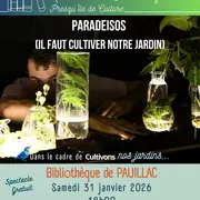 Paradéïsos Il faut cultiver notre jardin
