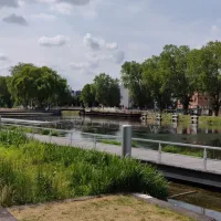 Le parc du Heyritz et son ponton géant &copy; JDS