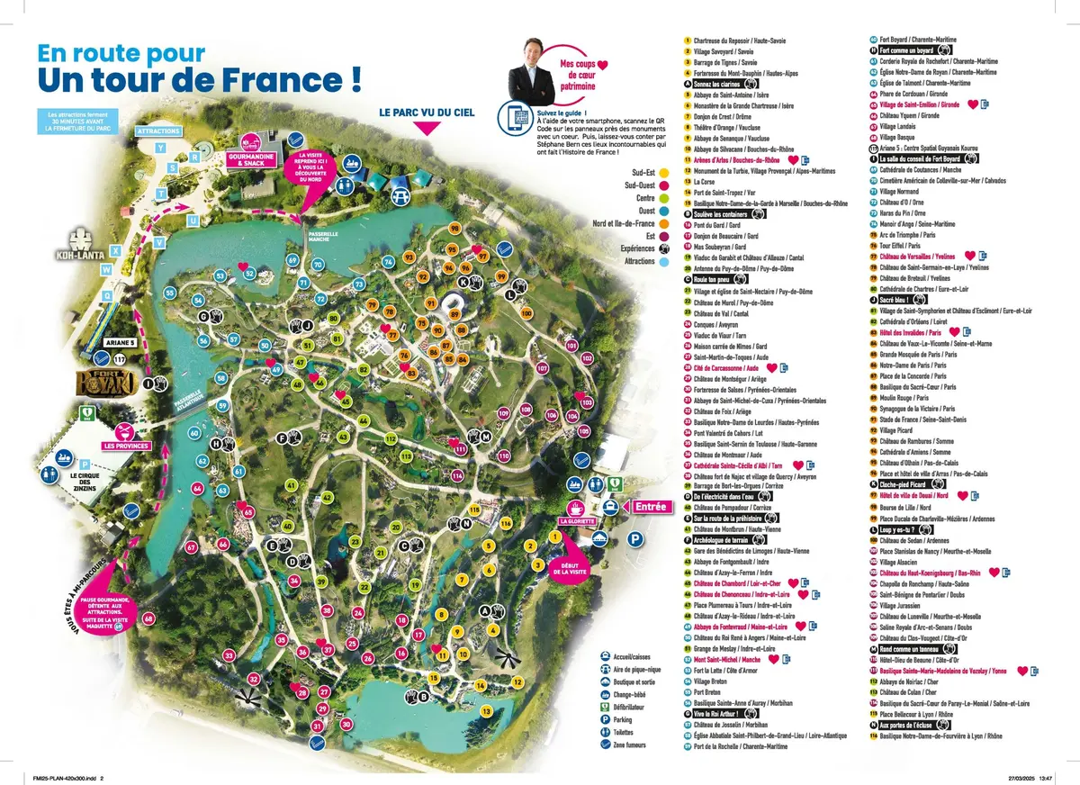 Plan du parc France Miniature