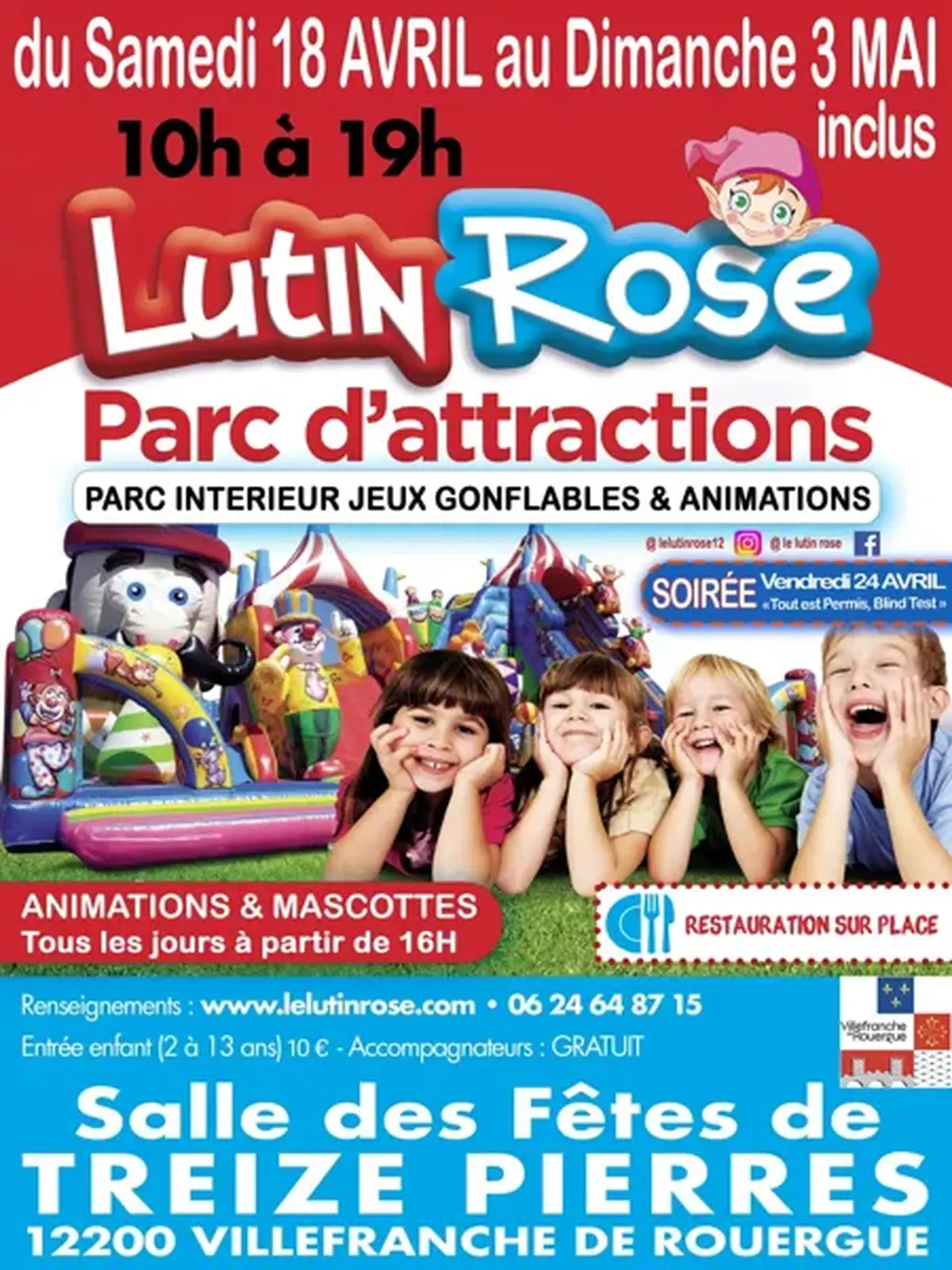 Parc Le Lutin Rose - Soirée Blindtest