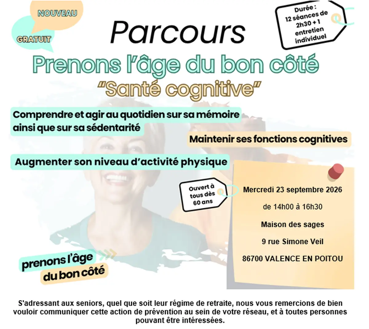 Parcours Prenons l'âge du bon coté  Santé Cognitive