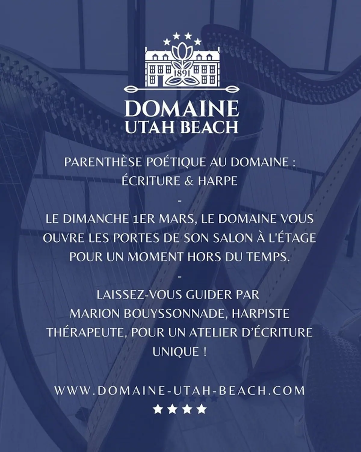Parenthèse poétique au Domaine : Écriture & Harpe