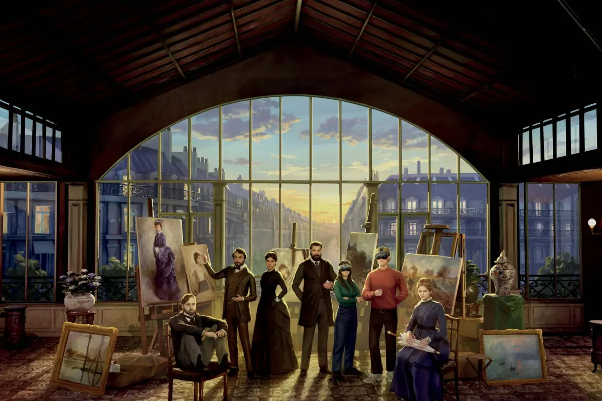 Artistes impressionnistes, réalité virtuelle