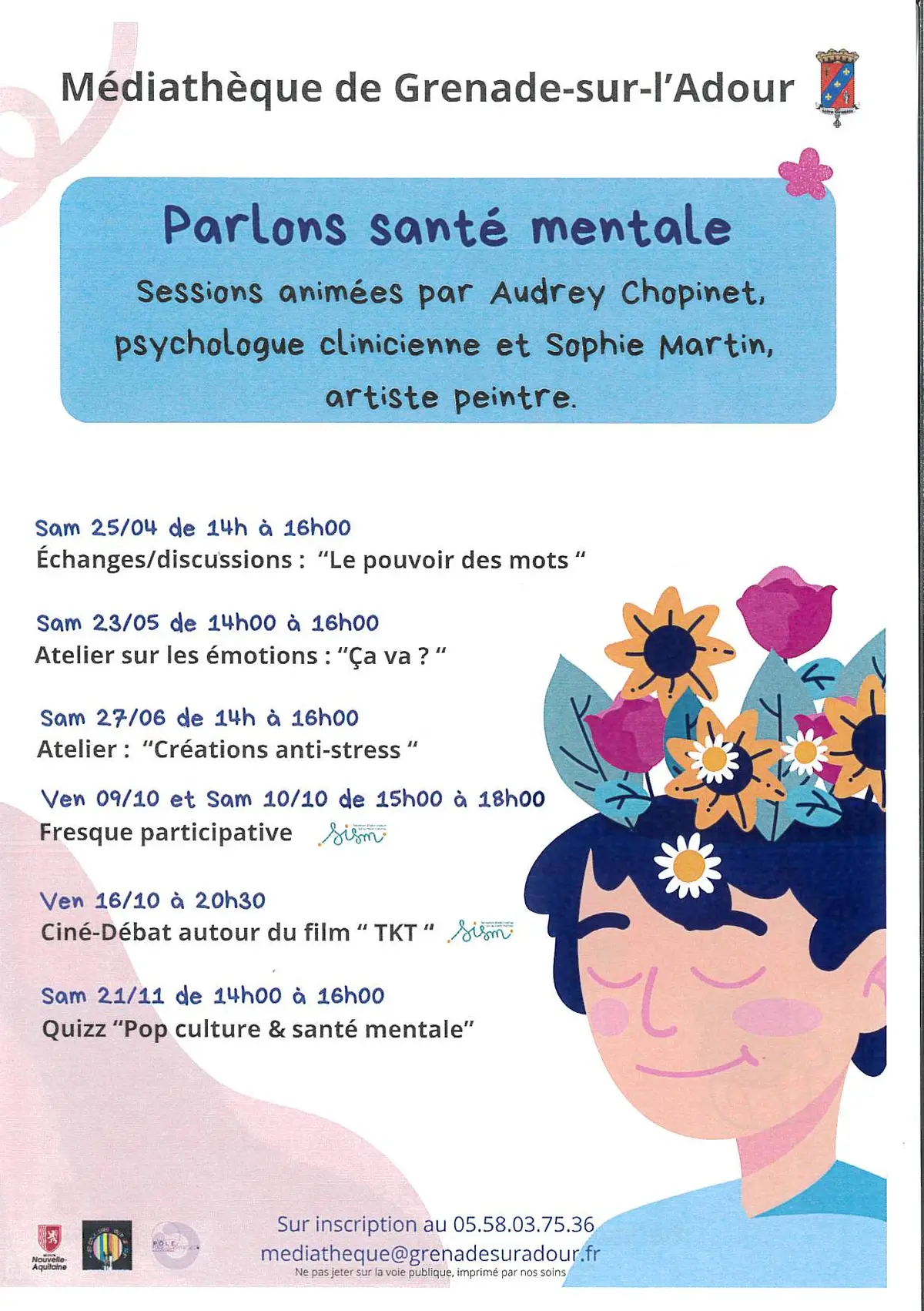 Parlons santé mentale - Atelier création anti stress avec Sophie Martin