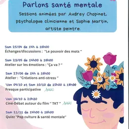 Parlons santé mentale - Atelier création anti stress avec Sophie Martin
