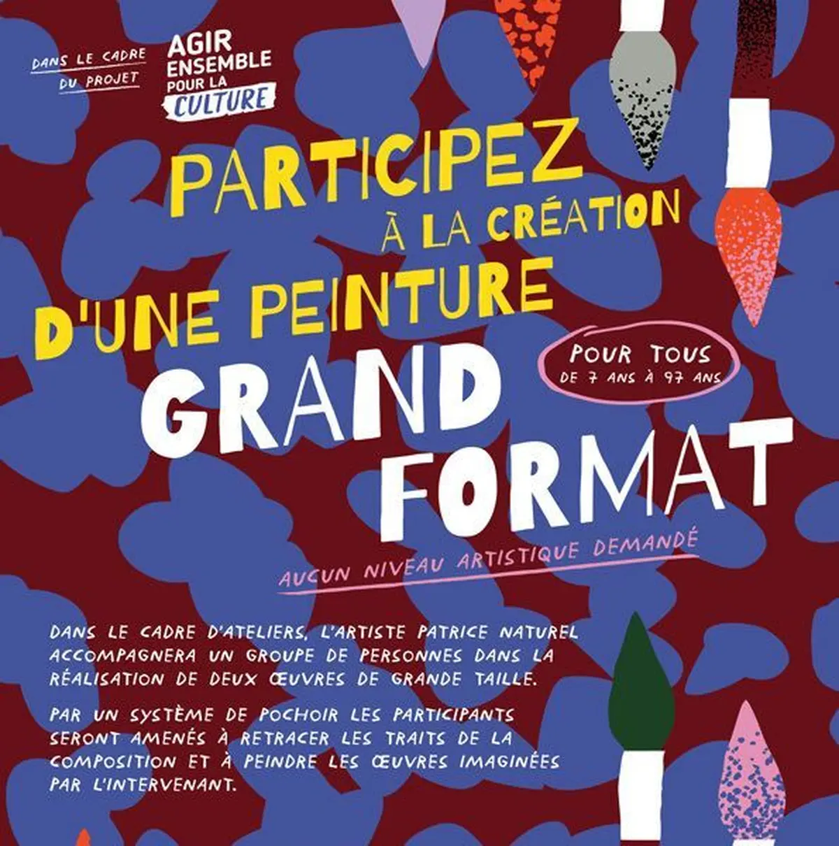 Participez à la création d'une peinture grand format