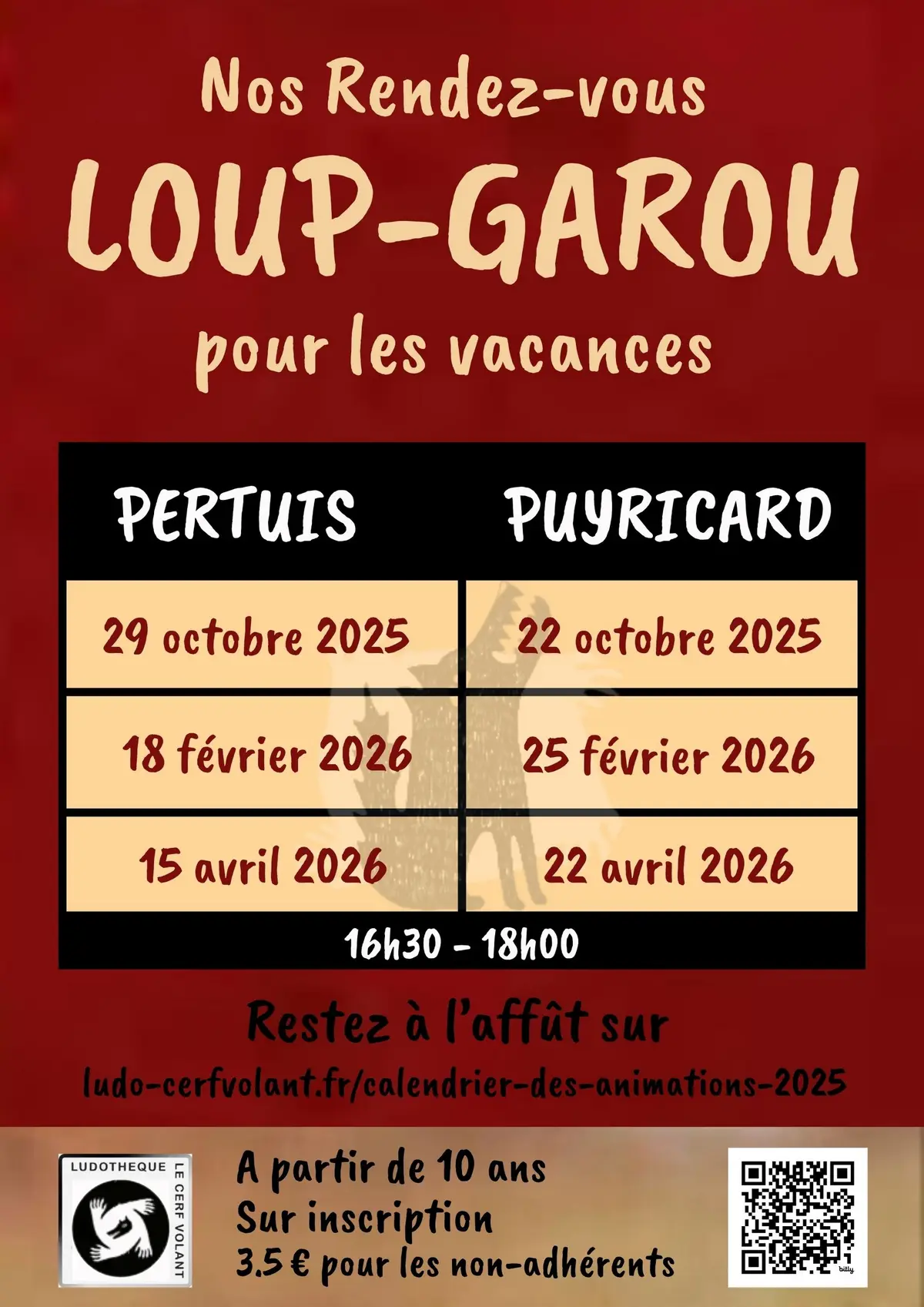 Partie géante de Loups-Garous