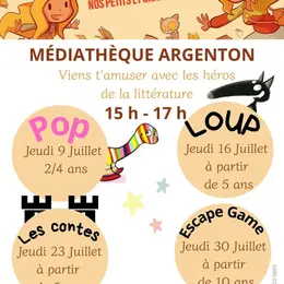 Partir en livre à la médiathèque d'Argenton sur Creuse