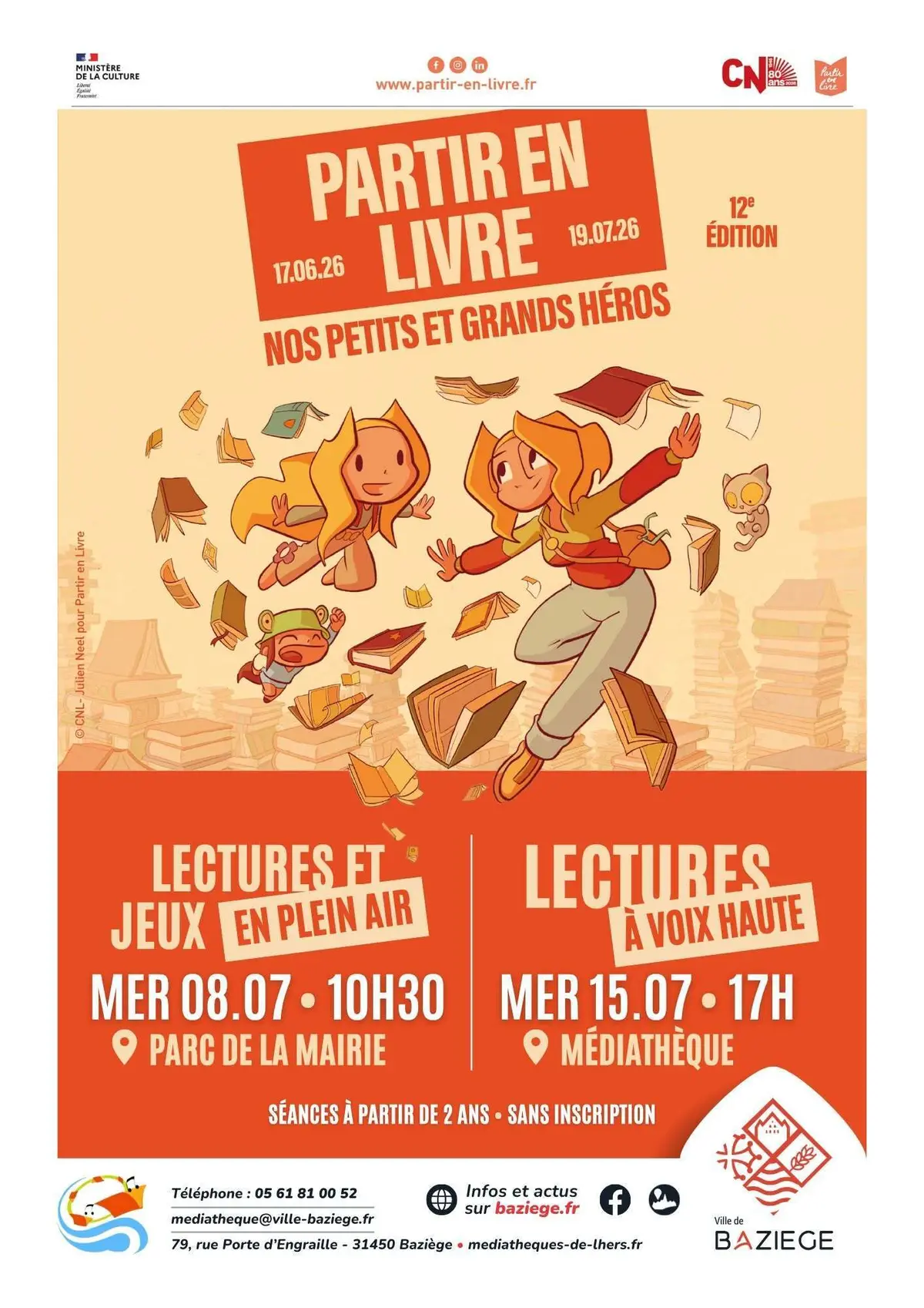 Partir En Livre à La Médiathèque De Baziège