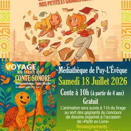 Partir en livre : animation contée et musicale