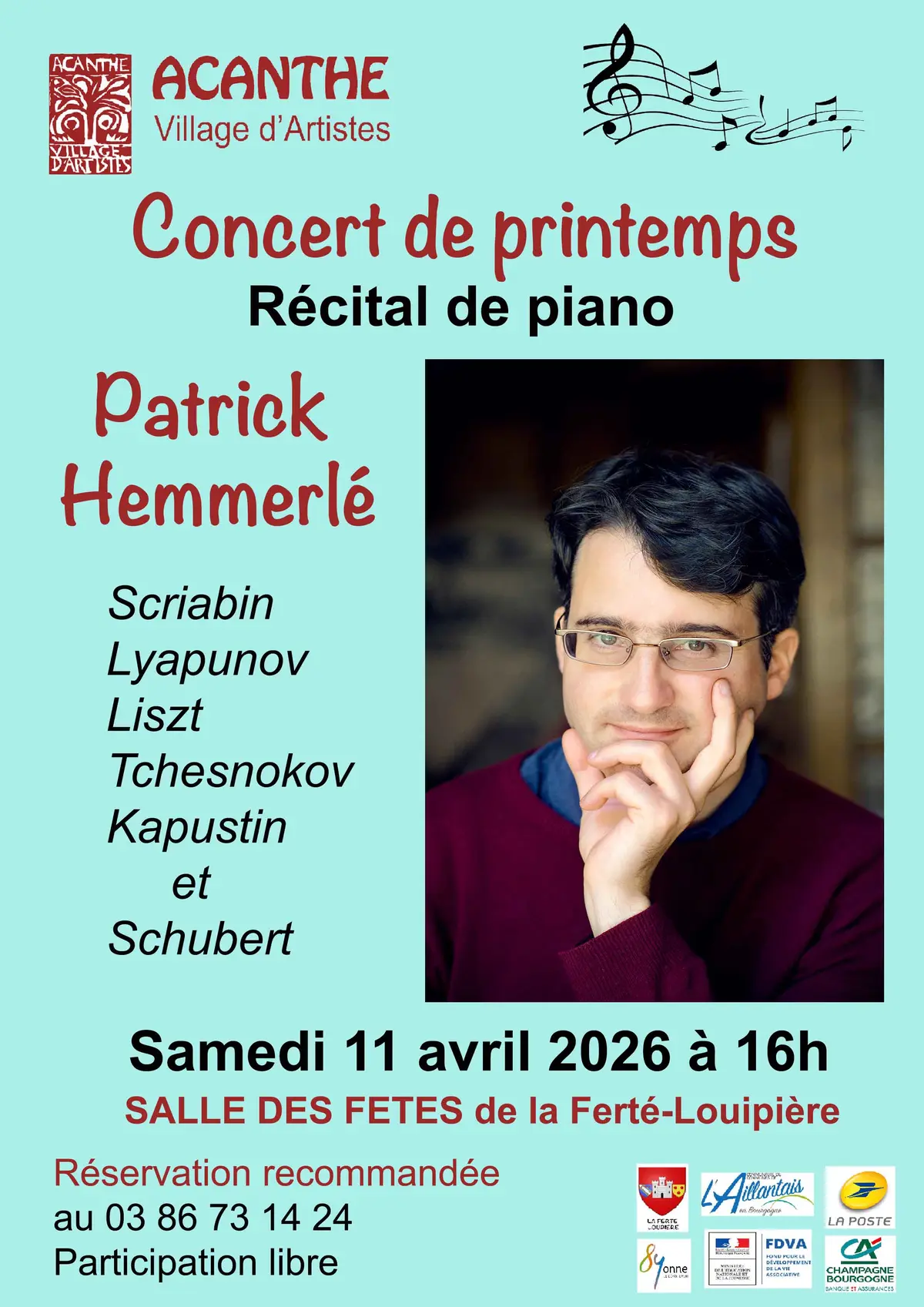Patrick Hemmerlé, Récital de piano