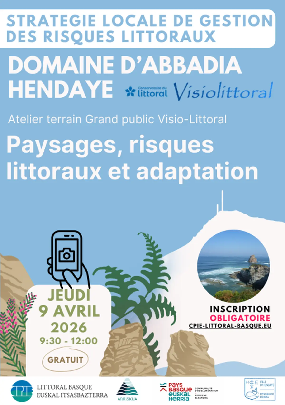 Paysages, risques littoraux et adaptation à Hendaye