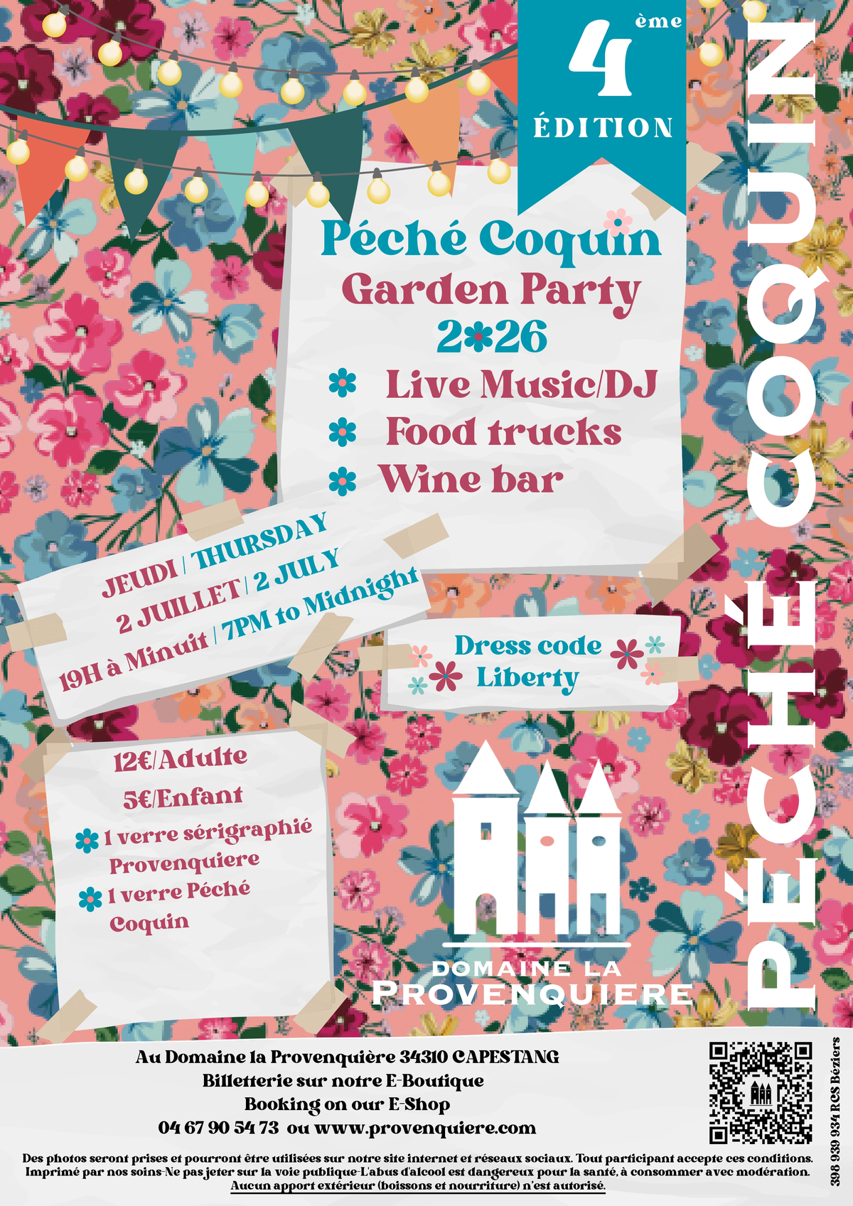 Péché Coquin Garden Party 2026