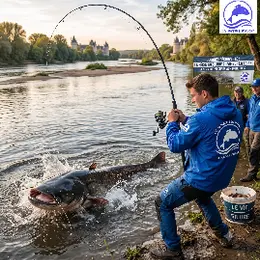 Pêche du silure du bord en Loire
