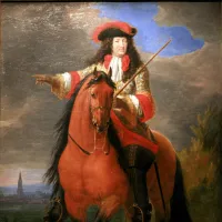 Peinture de Van der Meulen représentant Louis XIV devant Strasbourg, avant sa prise. DR
