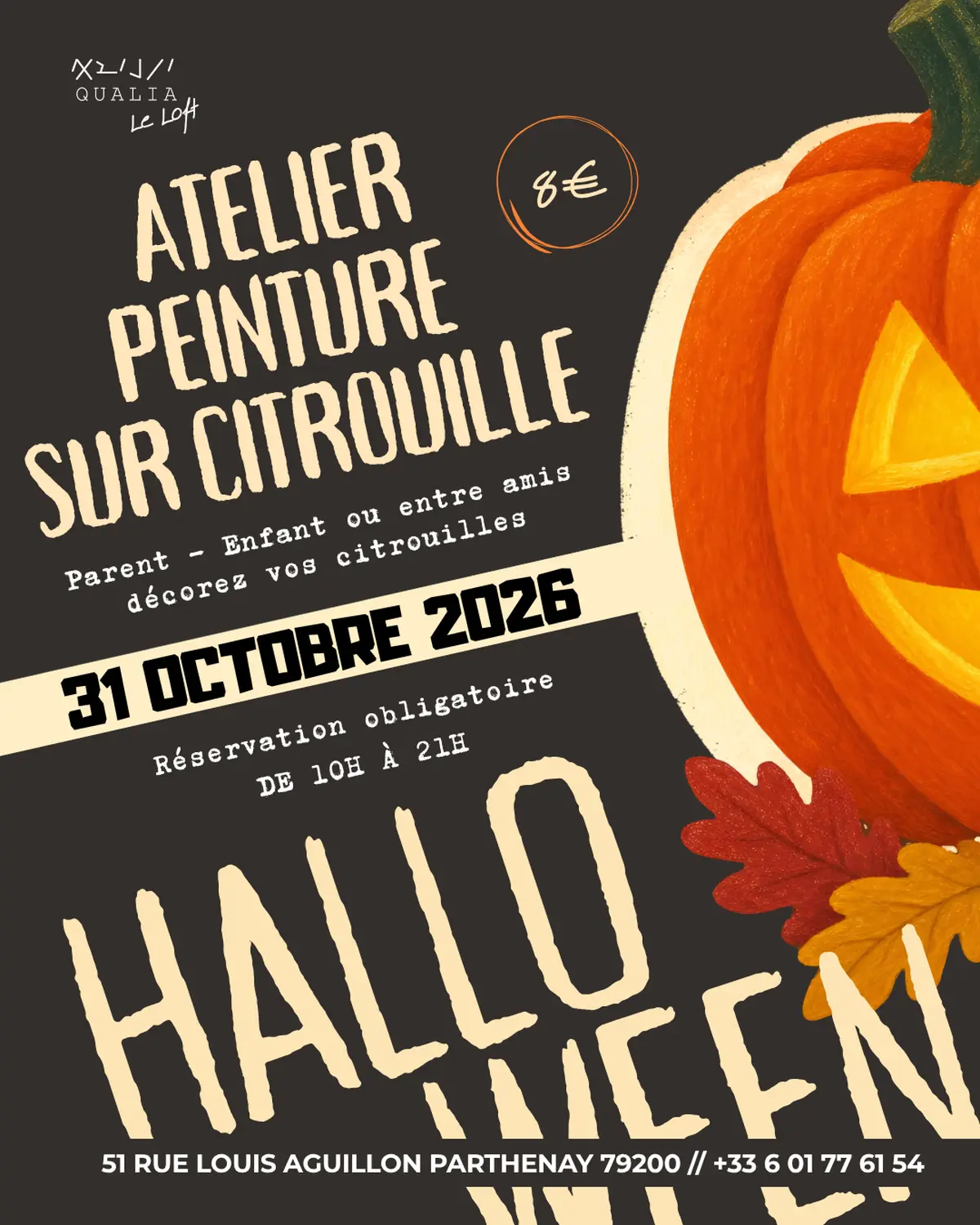 Peinture sur citrouille - Spécial halloween