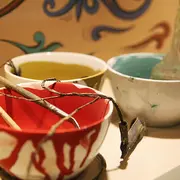 Peinture végétale avec l'association  l'atelier des Loutres