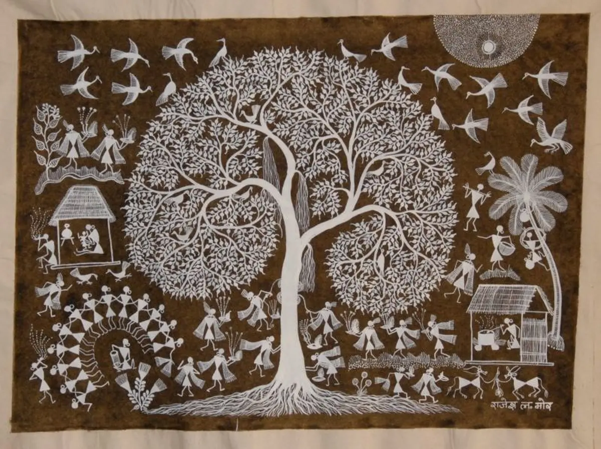 peintures Warli de l'Inde