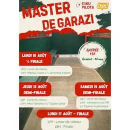 Pelote basque à main nue : Master de Garazi : 1/2 finale