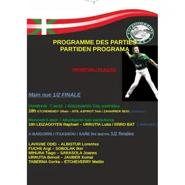 Pelote : main nue