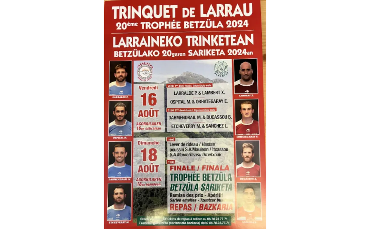 Pelote Trophée Betzüla - demi finale
