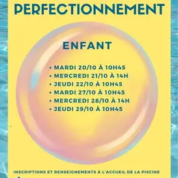 Perfectionnement enfant à la piscine de lencloitre