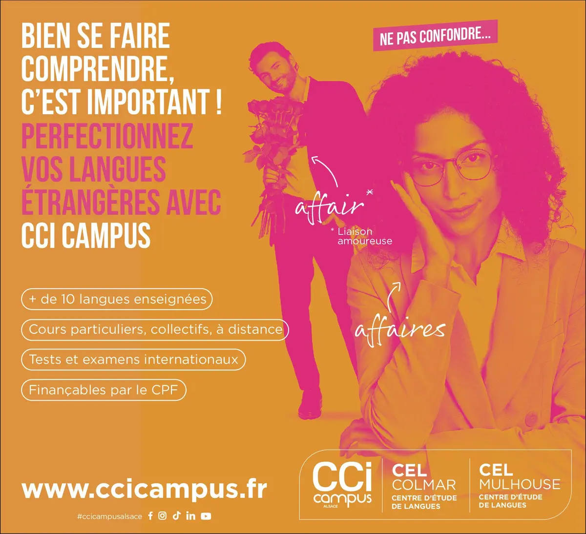 Perfectionnez vos langues étrangères avec CCI Campus Alsace