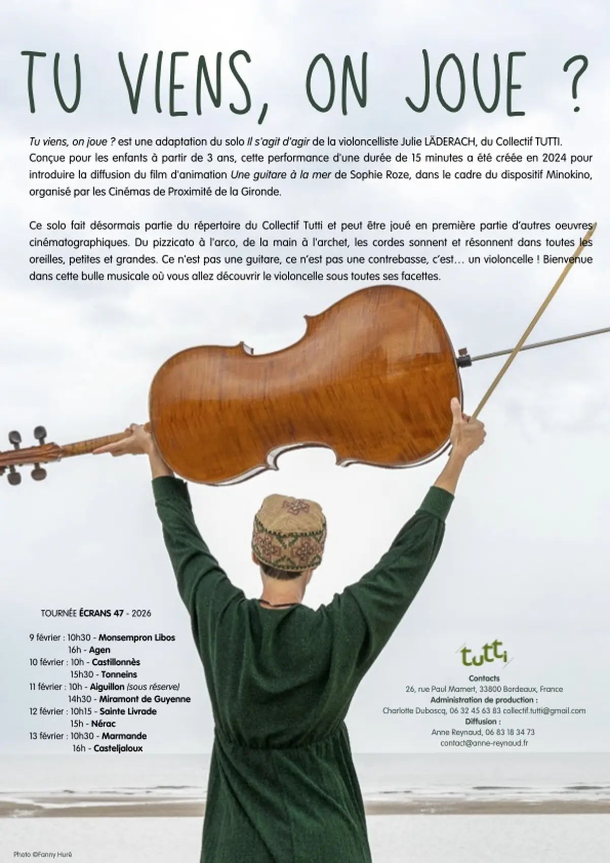 Performance musicale et poétique Tu viens, on joue